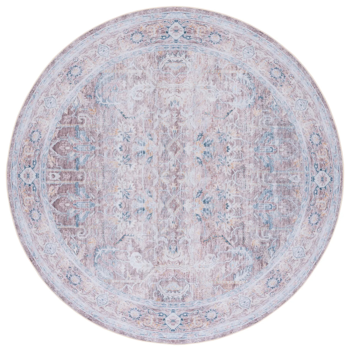 Safavieh Tucson 6'-0" x 6'-0" Rug in Rust / Beige