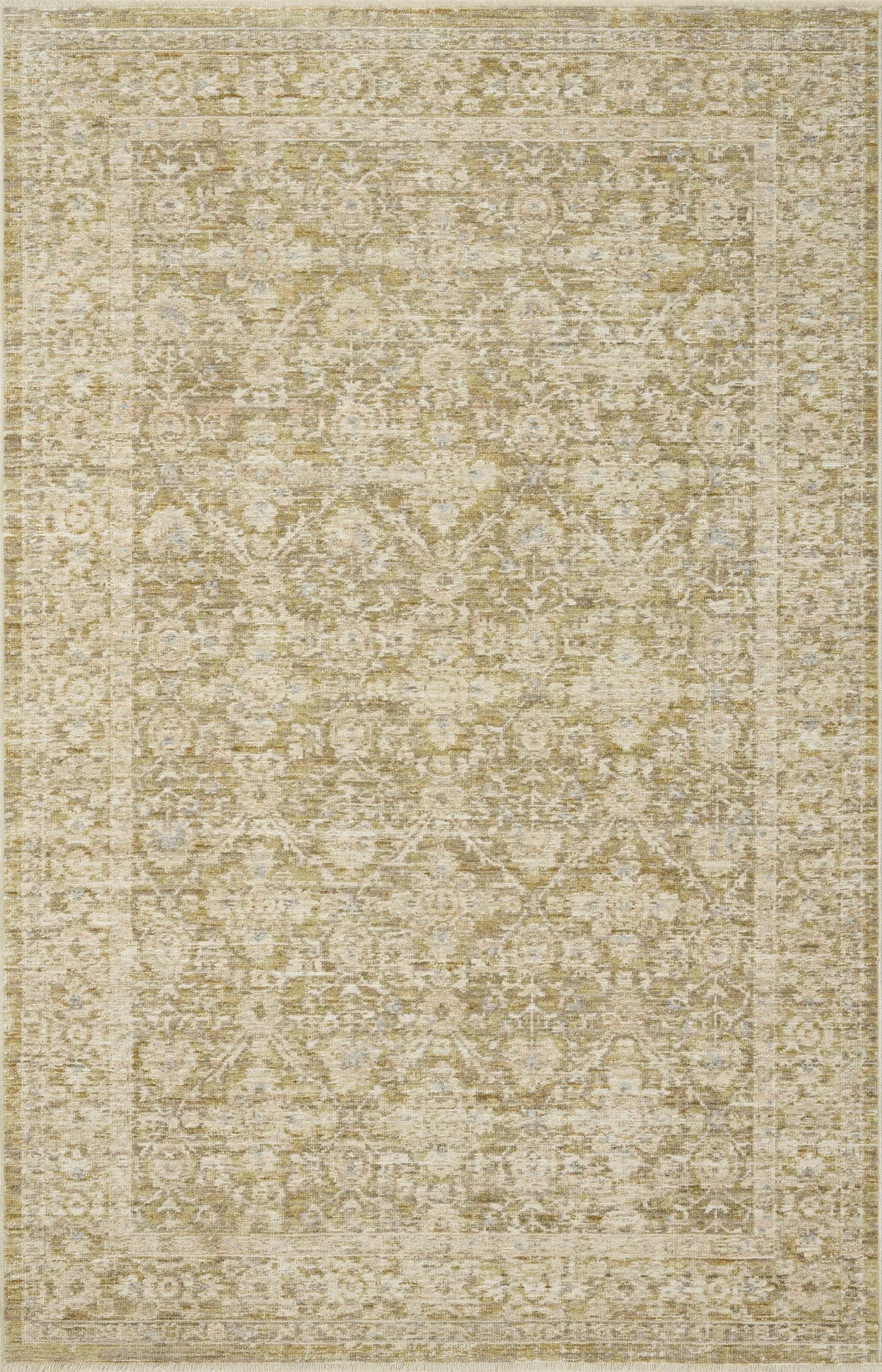 Loloi Elora ELR-05 Traditional Power Loomed Moss, Clay Rug - main flat