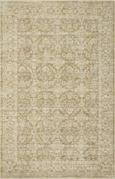Loloi Elora ELR-05 Traditional Power Loomed Moss, Clay Rug - main flat
