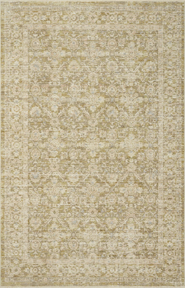 Loloi Elora ELR-05 Traditional Power Loomed Moss, Clay Rug - main flat