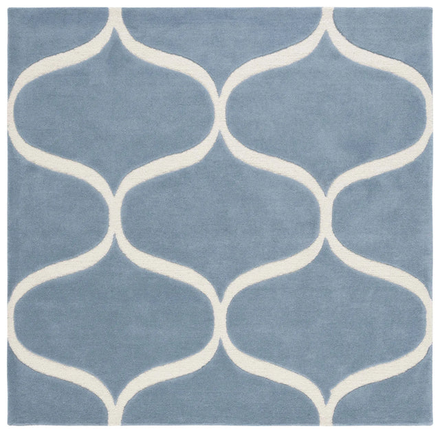 Safavieh Cambridge 6'-0" x 6'-0" Rug in Light Blue / Ivory