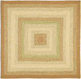 Safavieh Braided 5'-0" x 5'-0" Rug in Rust / Multi