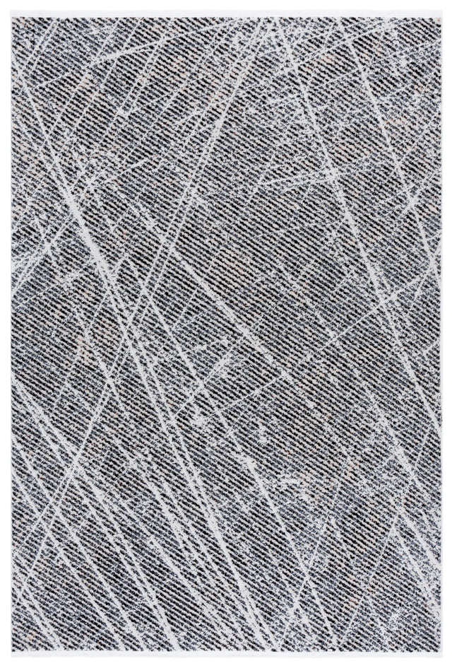 Safavieh Mila 4'-0" x 6'-0" Rug in Ivory / Grey Black