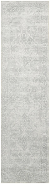 Nourison Astra Machine Washable ASW11 Machine Made Light Grey Rug