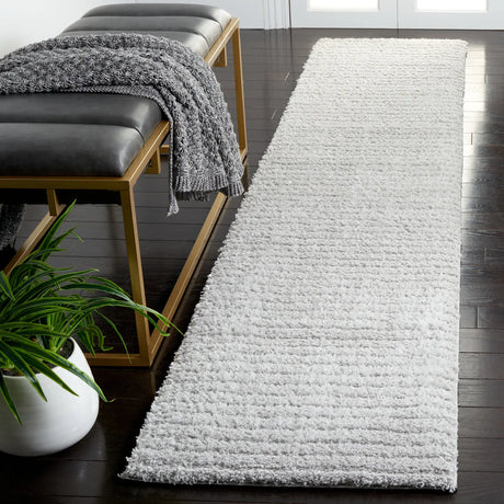 Safavieh Tahoe Shag 2'-0" x 9'-0" Rug in Light Grey