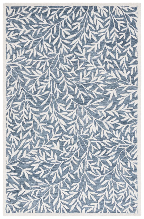 Safavieh Jardin 4'-0" x 6'-0" Rug in Blue / Ivory