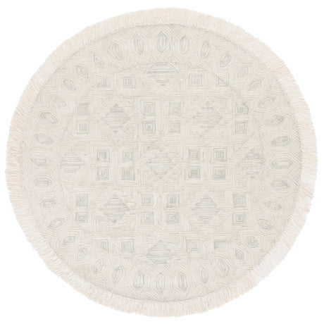 Safavieh Ikat 6'-0" x 6'-0" Rug in Ivory / Grey