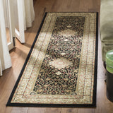 Safavieh Lyndhurst 2'-3" x 12'-0" Rug in Black / Ivory