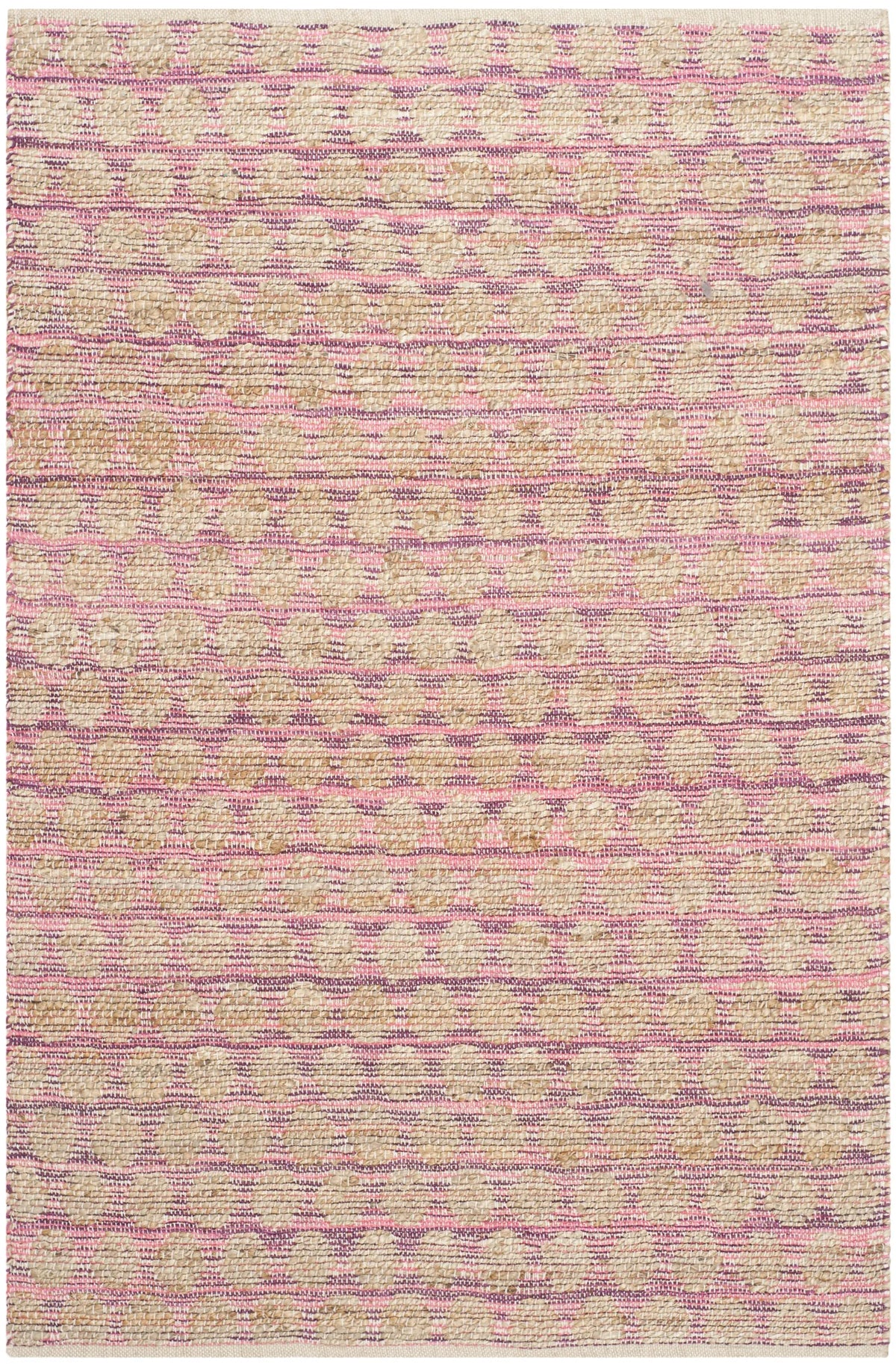 Safavieh Cape Cod 4'-0" x 6'-0" Rug in Maroon / Natural