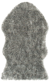 Safavieh Faux Sheep Skin 3'-0" x 5'-0" Rug in Dark Grey
