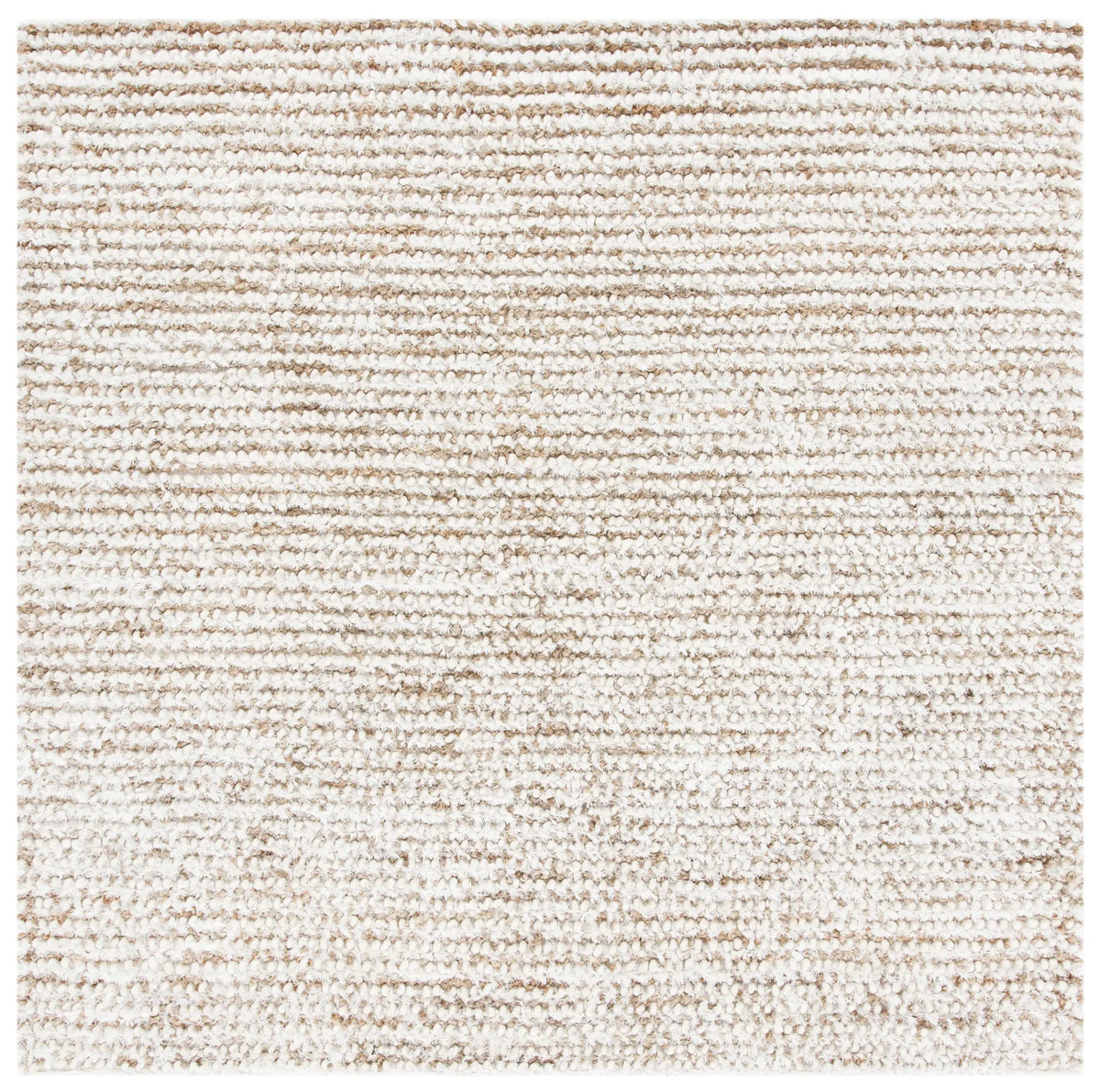 Safavieh Classic Shag 7'-0" x 7'-0" Rug in White / Beige