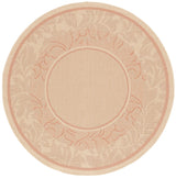 Safavieh Courtyard 5'-3" x 5'-3" Rug in Natural / Terra