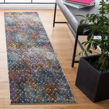 Safavieh Aria 2'-0" x 8'-0" Rug in Blue / Ivory