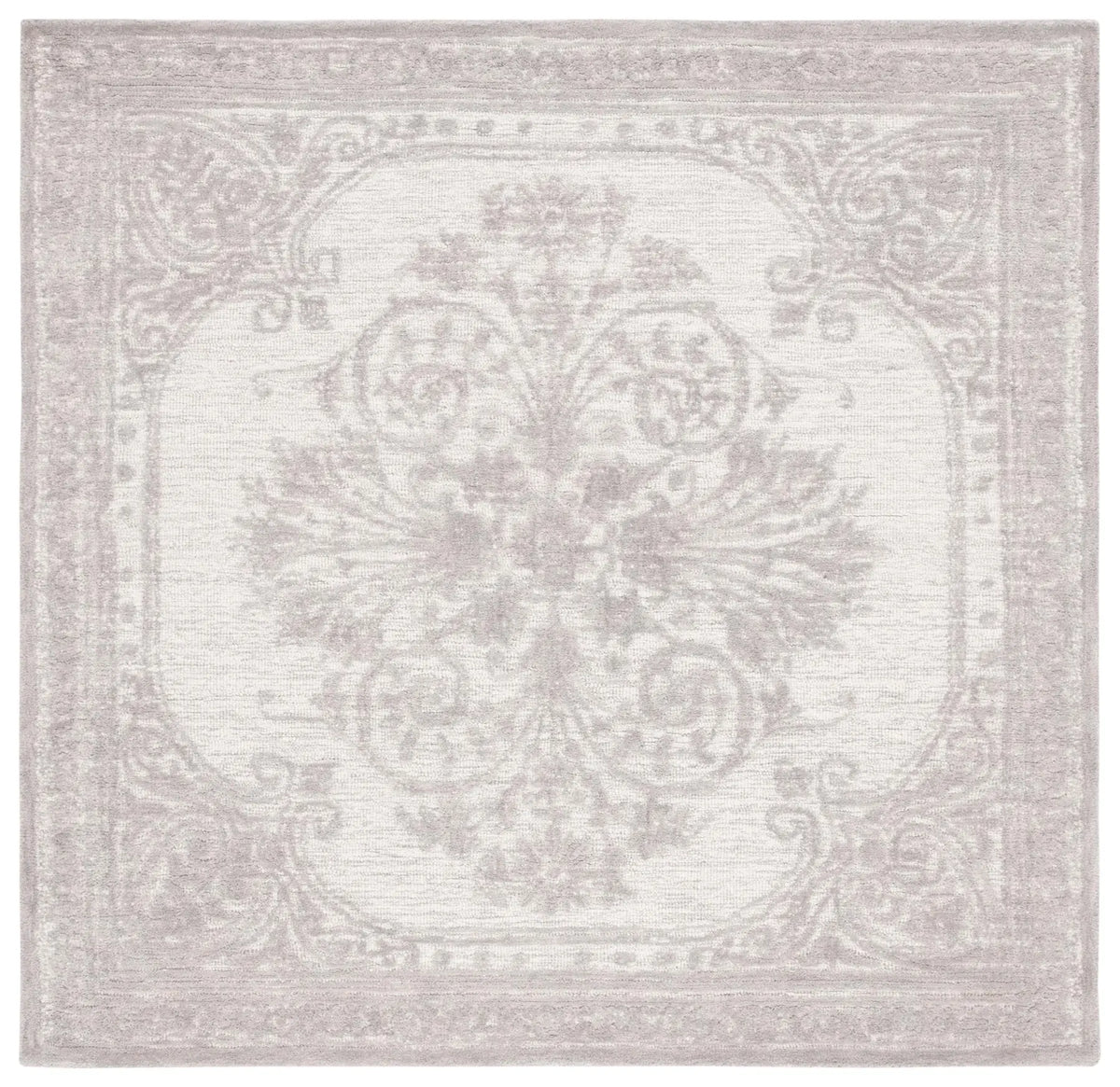 Safavieh Metro 6'-0" x 6'-0" Rug in Dark Grey / Ivory