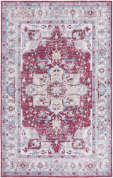 Safavieh Tucson 4'-0" x 6'-0" Rug in Burgundy / Beige