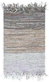 Safavieh Vintage Leather 2'-0" x 3'-0" Rug in Grey / Beige