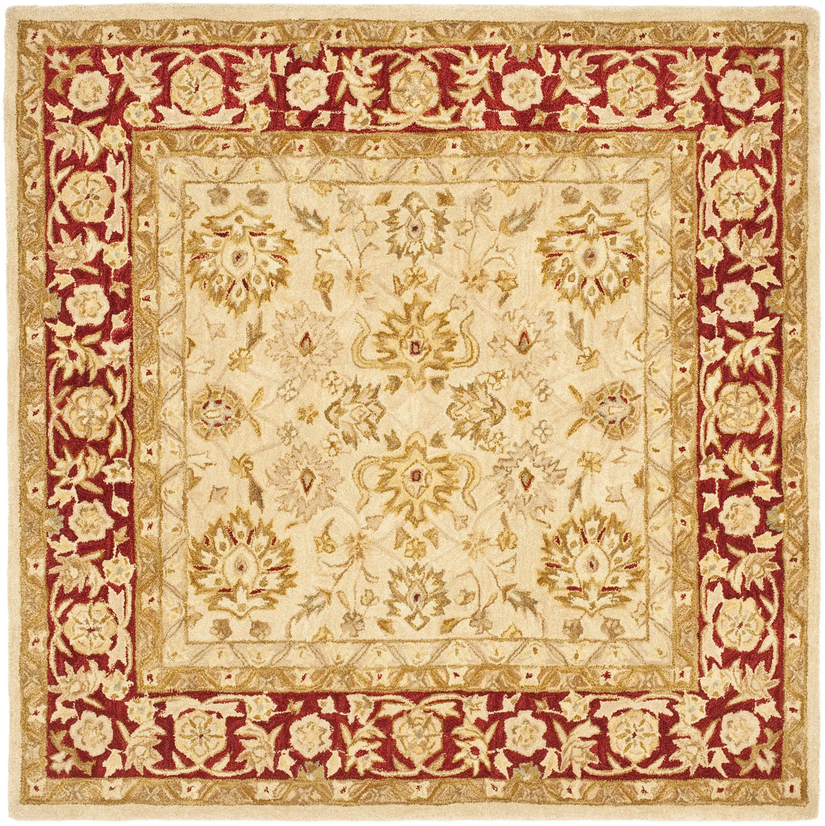 Safavieh Anatolia 6'-0" x 6'-0" Rug in Ivory / Red