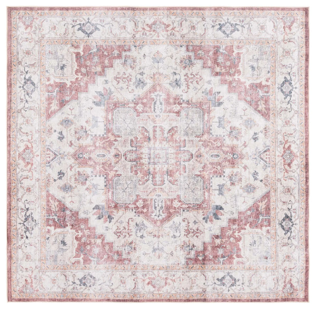 Safavieh Arizona 6'-0" x 6'-0" Rug in Beige / Rust