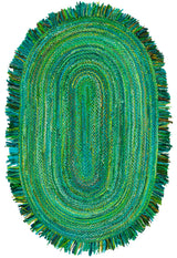 Safavieh Braided 5'-0" x 8'-0" Rug in Green