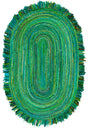 Safavieh Braided 5'-0" x 8'-0" Rug in Green