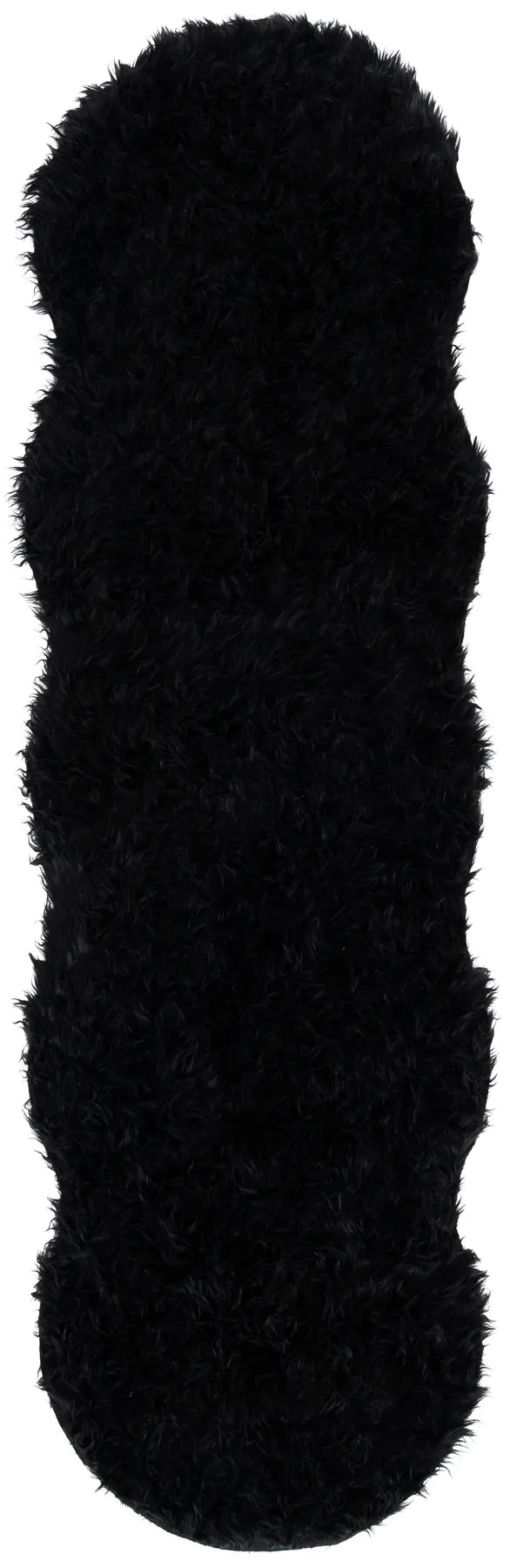 Safavieh Faux Sheep Skin 2'-6" x 6'-0" Rug in Black