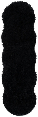 Safavieh Faux Sheep Skin 2'-6" x 6'-0" Rug in Black