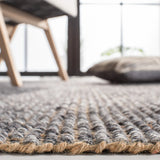 Safavieh Natural Fiber 4'-0" x 6'-0" Rug in Charcoal / Natural