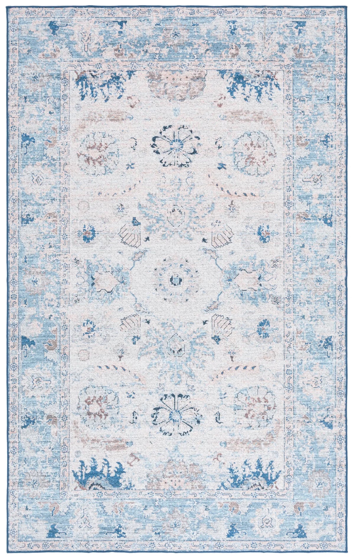 Safavieh Arizona 4'-0" x 6'-0" Rug in Blue / Beige