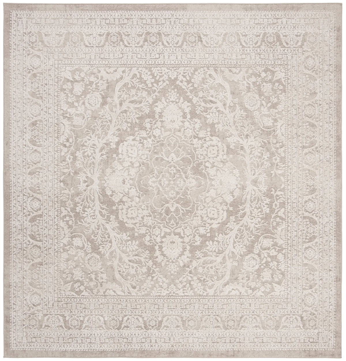 Safavieh Reflection 6'-7" x 6'-7" Rug in Beige / Cream