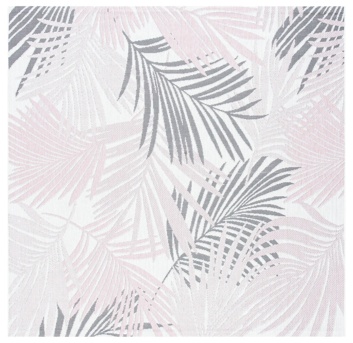 Safavieh Courtyard 6'-7" x 6'-7" Rug in Ivory / Pink