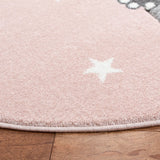 Safavieh Carousel Kids 100 5'-3" x 5'-3" Rug in Pink / Ivory