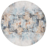 Safavieh Phoenix 500 6'-7" x 6'-7" Rug in Aqua / Gold Rust