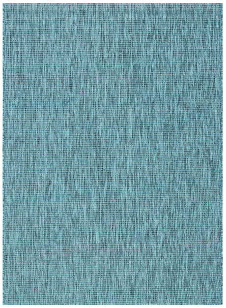 Safavieh Courtyard 4'-0" x 5'-7" Rug in Grey / Aqua