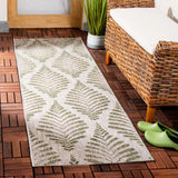 Safavieh Courtyard 2'-3" x 6'-7" Rug in Beige / Green