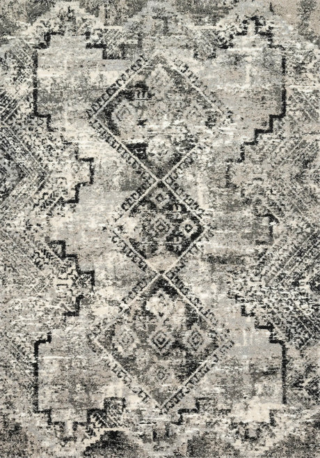 Loloi Viera Vr-10 Grey / Black Rugs - main flat