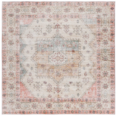 Safavieh Arizona 6'-0" x 6'-0" Rug in Olive / Red