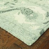 Oriental Weavers Sphinx Craft 93001 Ash / Ivory Rugs - corner detail