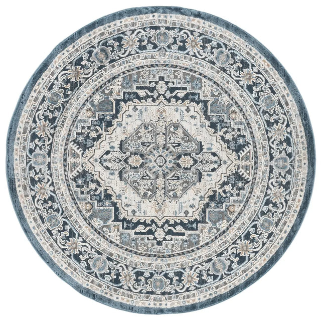 Safavieh Cameron 6'-7" x 6'-7" Rug in Blue / Grey