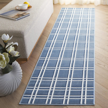 Safavieh Groove 2'-3" x 8'-0" Rug in Blue / Ivory