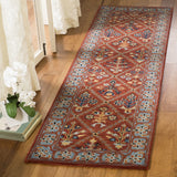 Safavieh Heritage 2'-3" x 8'-0" Rug in Red / Blue