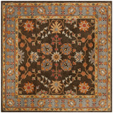 Safavieh Heritage 6'-0" x 6'-0" Rug in Charcoal / Blue