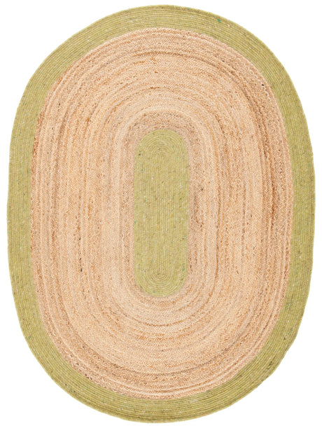 Safavieh Braided 5'-0" x 7'-0" Rug in Green / Natural