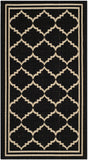 Safavieh Courtyard 2'-0" x 3'-7" Rug in Black / Creme