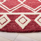 Safavieh Abstract 6'-0" x 6'-0" Rug in Red / Ivory