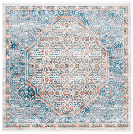 Safavieh Shivan 6'-7" x 6'-7" Rug in Blue / Red