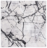 Safavieh Amelia 6'-7" x 6'-7" Rug in Grey / Black