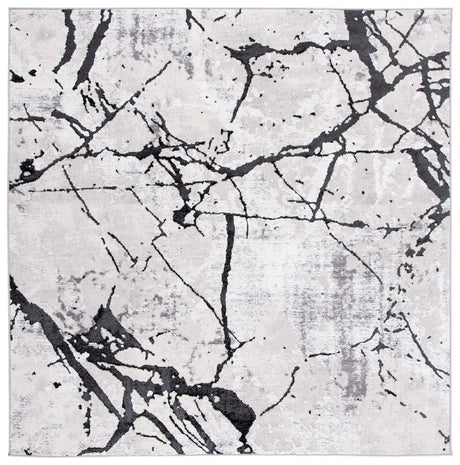 Safavieh Amelia 6'-7" x 6'-7" Rug in Grey / Black