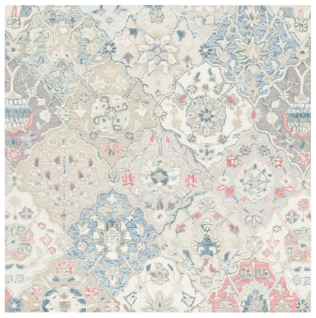 Safavieh Glamour 6'-0" x 6'-0" Rug in Ivory / Red