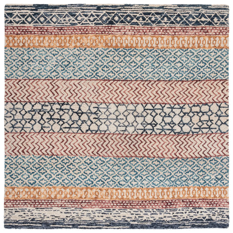 Safavieh Capri 7'-0" x 7'-0" Rug in Ivory / Charcoal