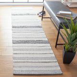 Safavieh Striped Kilim 2'-3" x 7'-0" Rug in Ivory / Grey